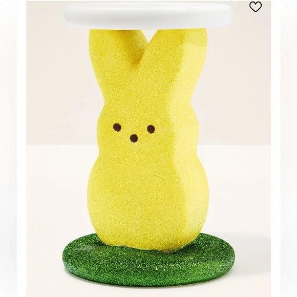BBW PEEPS GLITTERY MARSHMALLOW BUNNY CANDLE HOLDER NWT - Picture 2 of 5